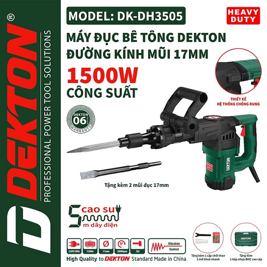 Máy đục bê tông Dekton dk-hd3505
