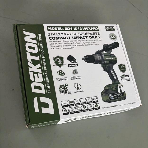 Khoan pin dekton m21-id13160xpro chưa có pin sạc