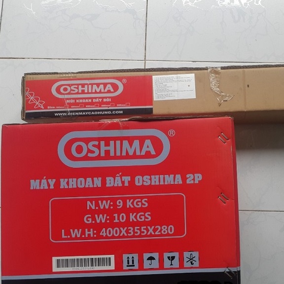Máy Khoan Đất Oshima 2P tặng kèm mũi khoan 100mm