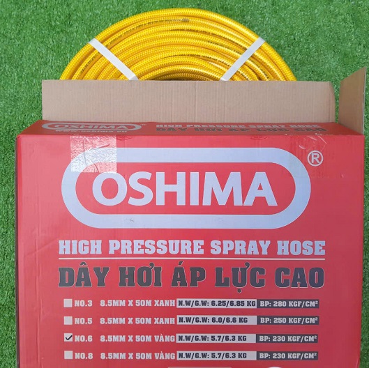 Dây phun áp lực oshima No6 loại 50 mét 8.5mm