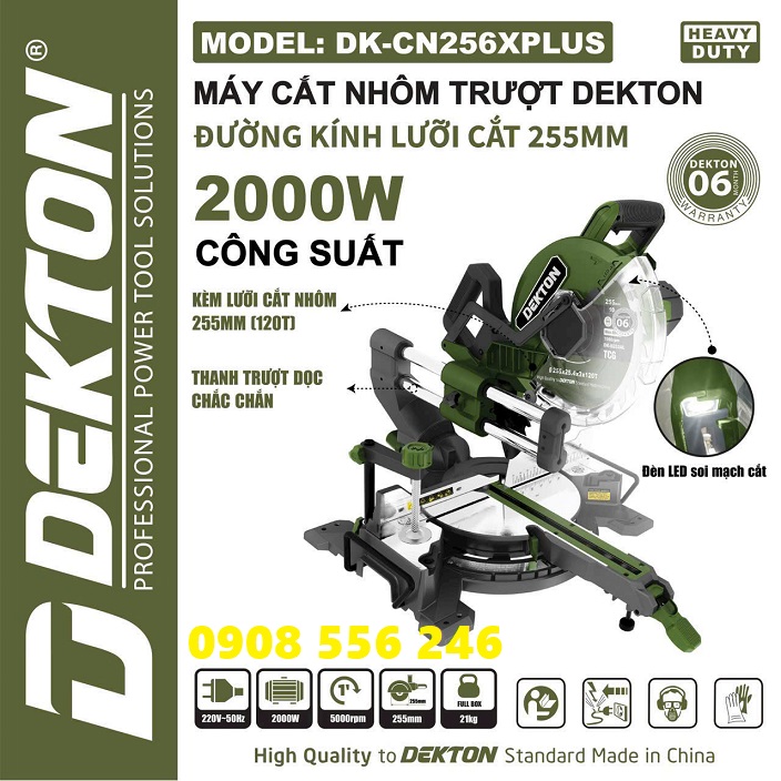 Máy cắt nhôm Trượt dekton CN256XPLUS