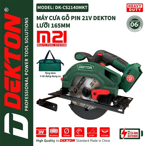 Máy cưa gỗ pin dekton DK-CS2140MKT ( chưa pin sạc)