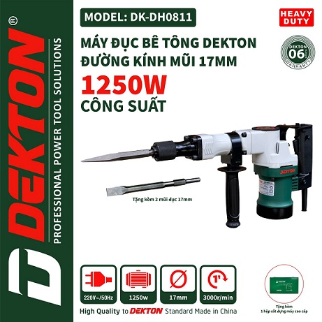 Máy đục bê tông Dekton DK-DH0811