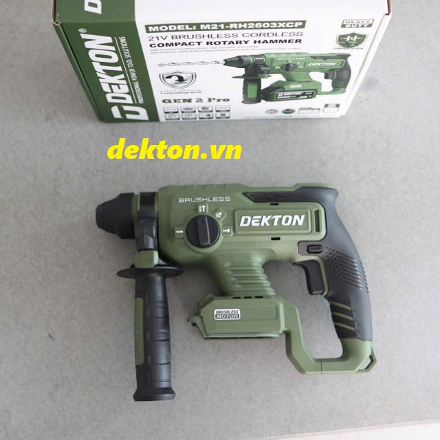 Máy khoan bê tông dùng pin dekton m21-rh2603xcp