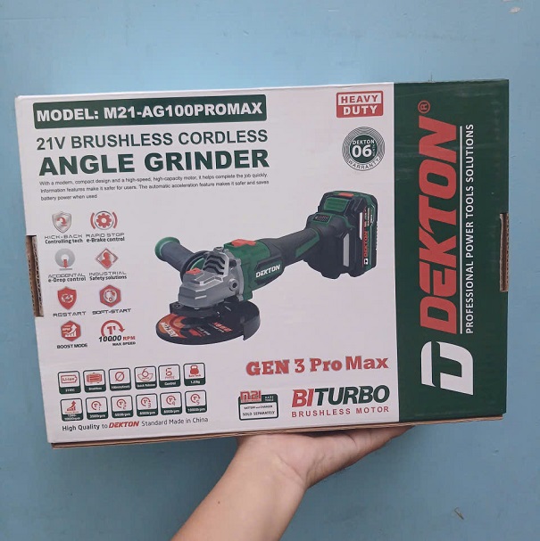 Máy mài pin dekton 100promax gen 3