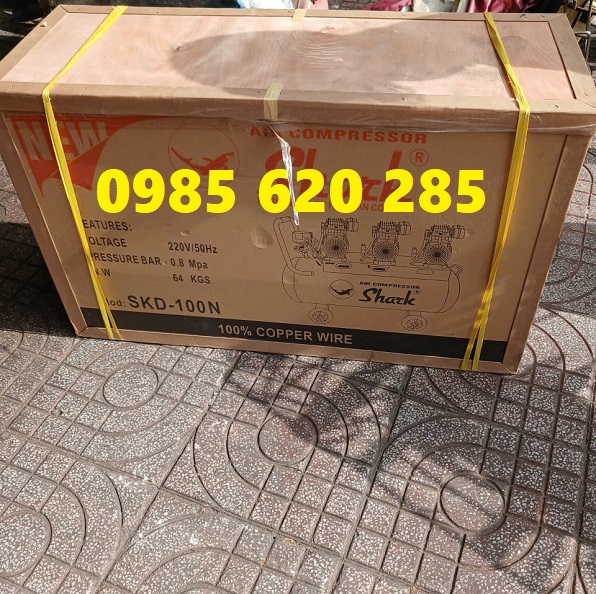 Máy nén khí không dầu 100 lít Shark SKD-100N