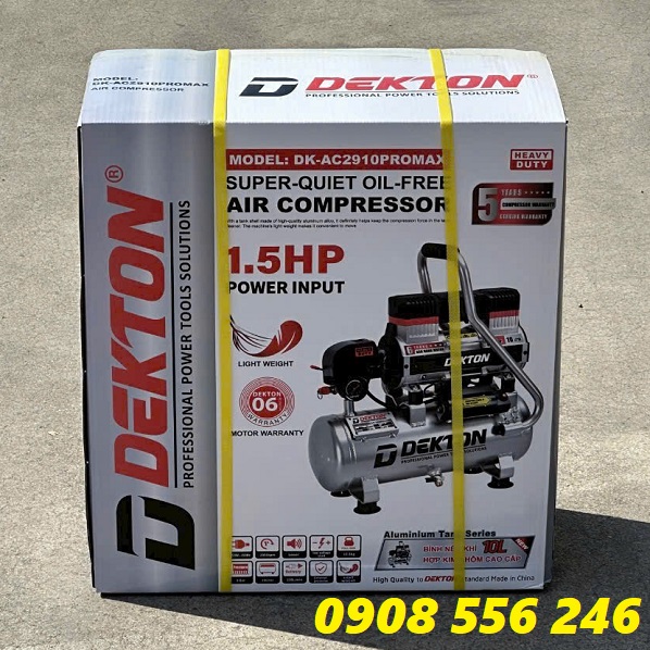 MÁY NÉN KHÍ BÌNH NHÔM DEKTON DK-AC2910PROMAX