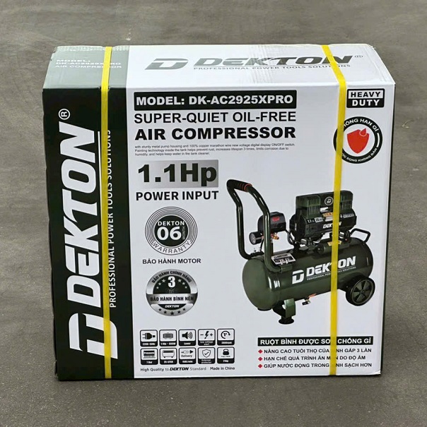 Máy Nén Khí Không Dầu Dekton DK-AC2925XPRO