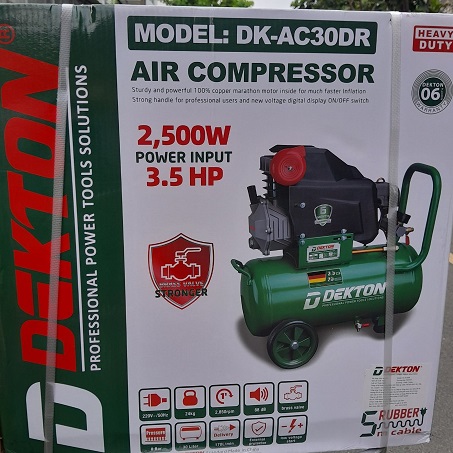 Máy Nén Khí Dekton DK-AC30DR 3.5HP có dầu