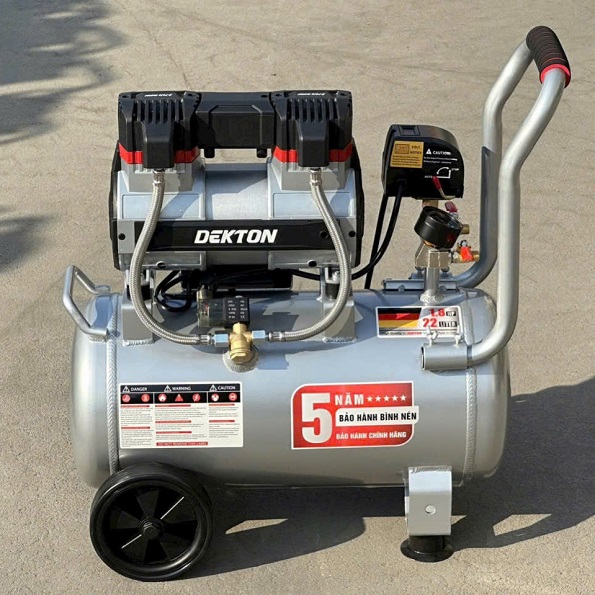 máy nén khí dekton dk-ac3925promax bình nhôm