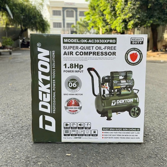 Máy nén khí dekton 1300w dk-ac3930 xpro không dầu
