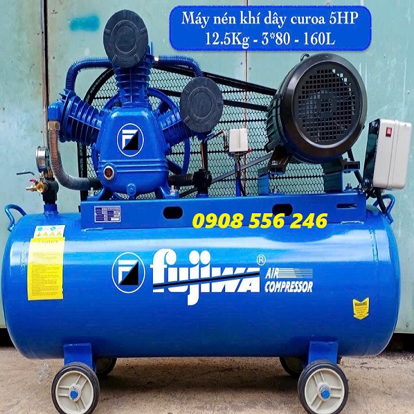 Máy nén khí 2 cấp fujiwa ps005 có khởi động từ