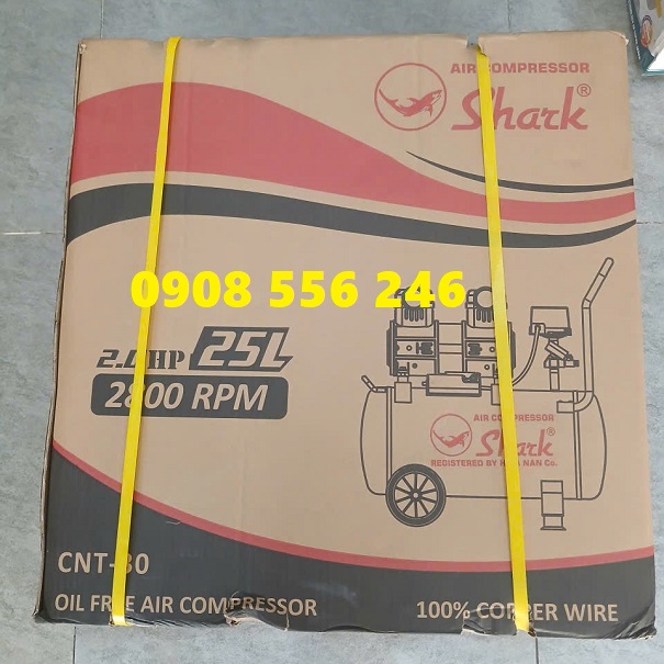 MÁY NÉN KHÍ KHÔNG DẦU SHARK 2hp 