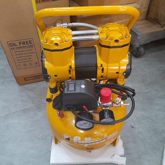 Máy nén khí bình tròn fujiwa jf-1512t không dầu 12 lít