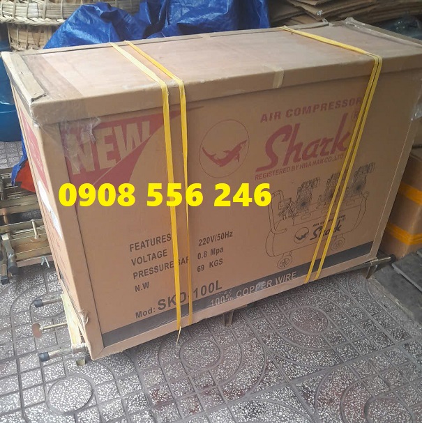 Máy nén khí không dầu 100 lít Shark SKD-100L