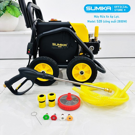 Máy rửa xe áp lực cao SUMIKA 2800w chống giật