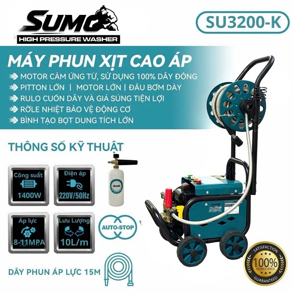 Máy rửa xe sumo su-3200k